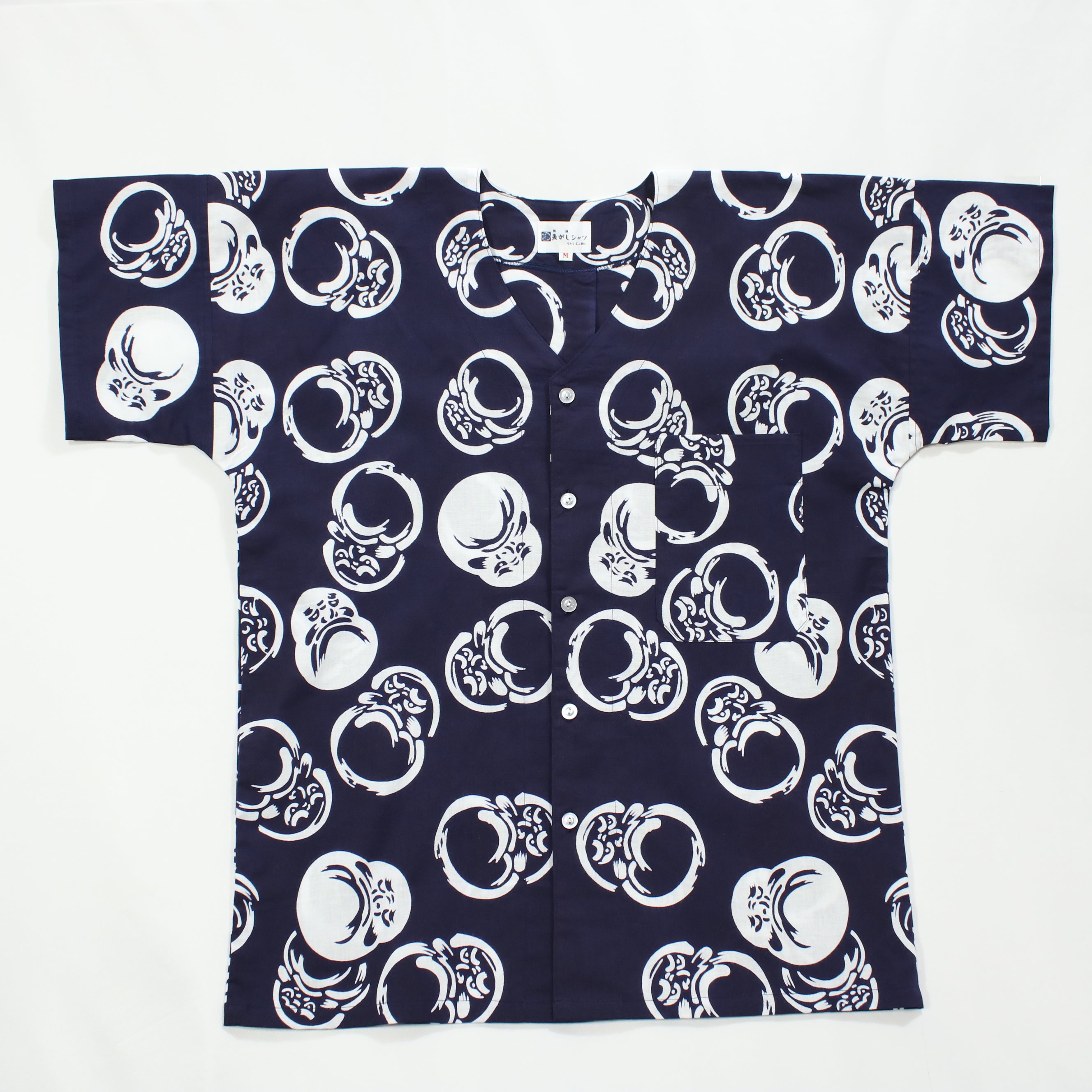 【だるま(紺地)】焼津シャツ／半袖