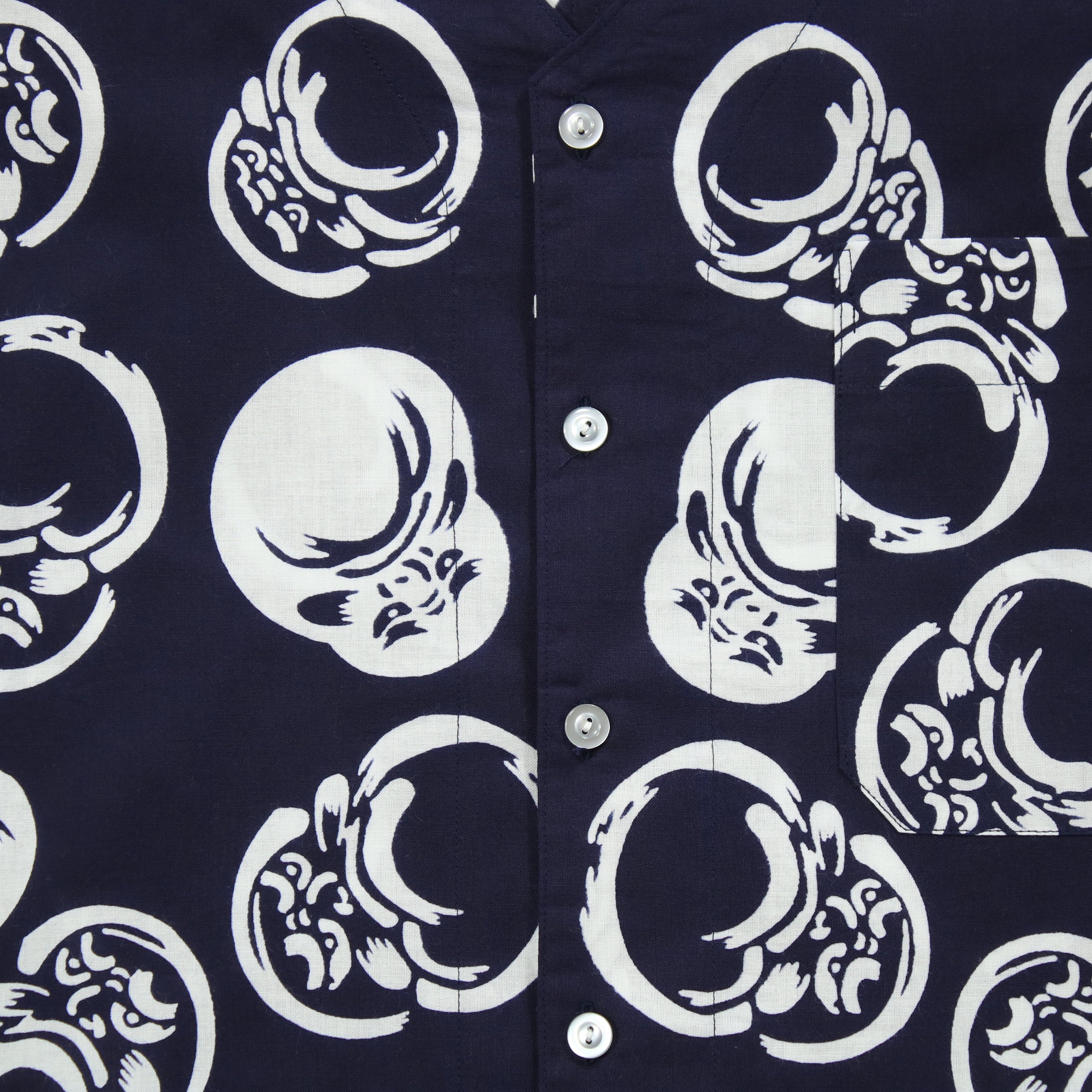 【だるま(紺地)】焼津シャツ／半袖