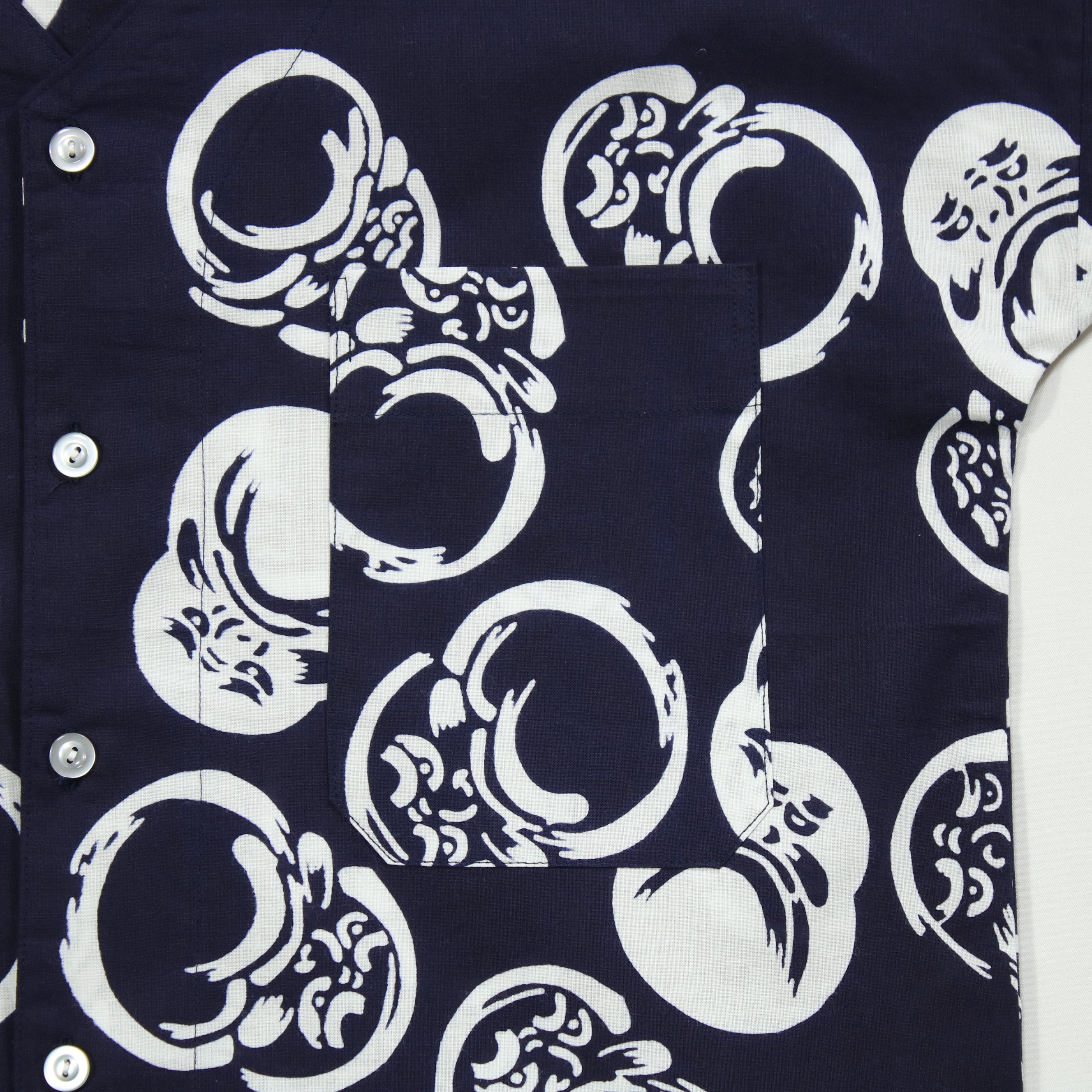 【だるま(紺地)】焼津シャツ／半袖