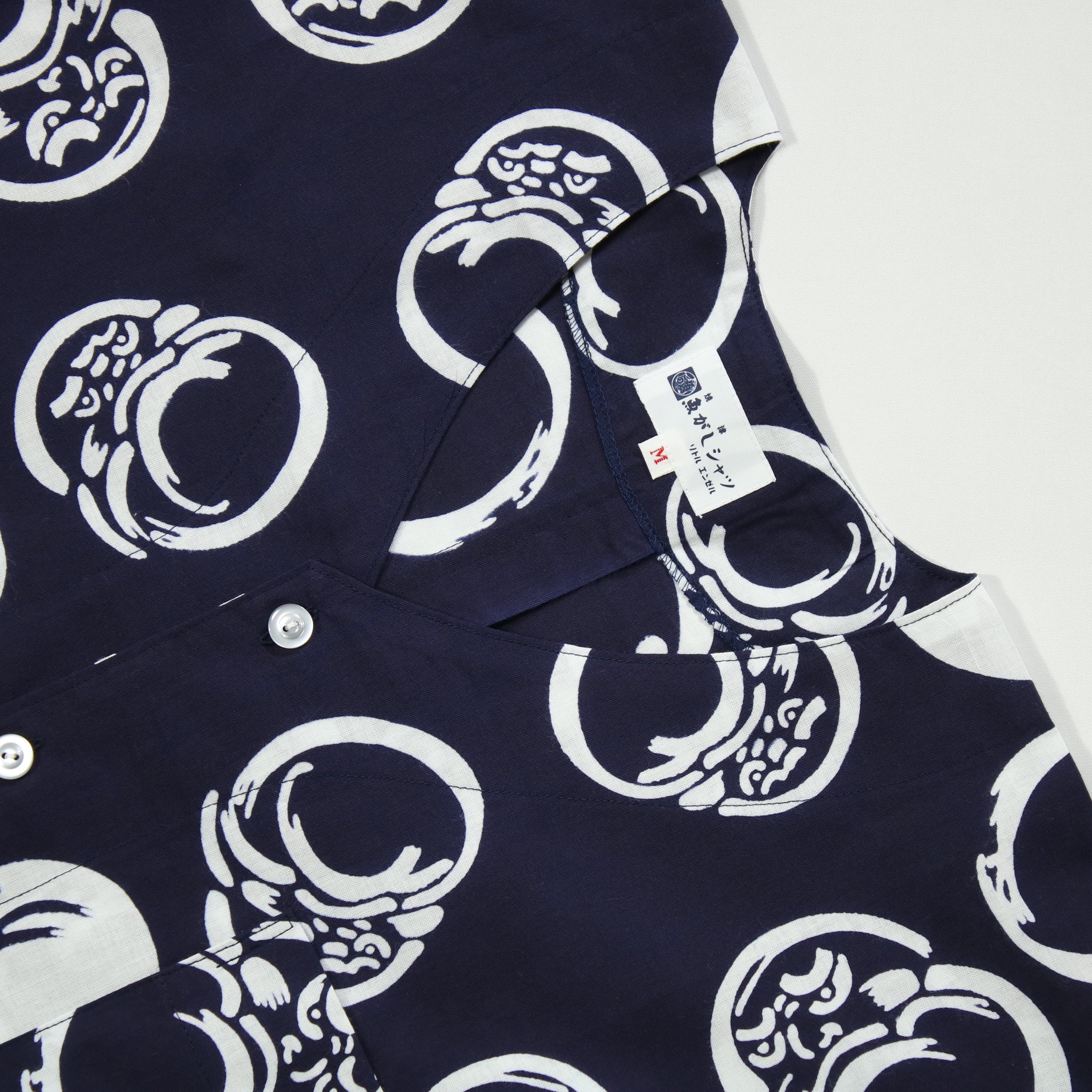【だるま(紺地)】焼津シャツ／半袖