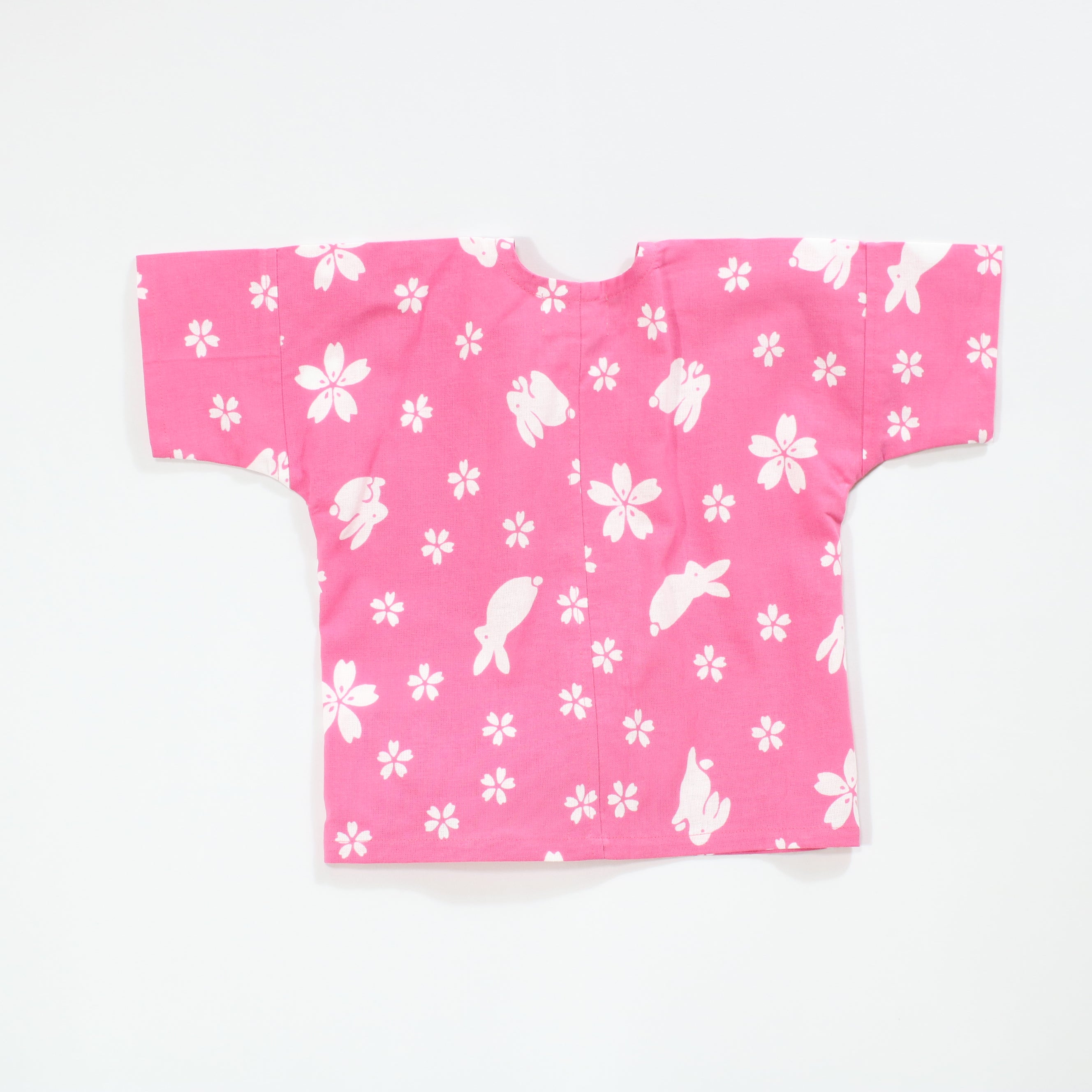 【うさぎに桜】焼津シャツ／上下セット(キッズ)