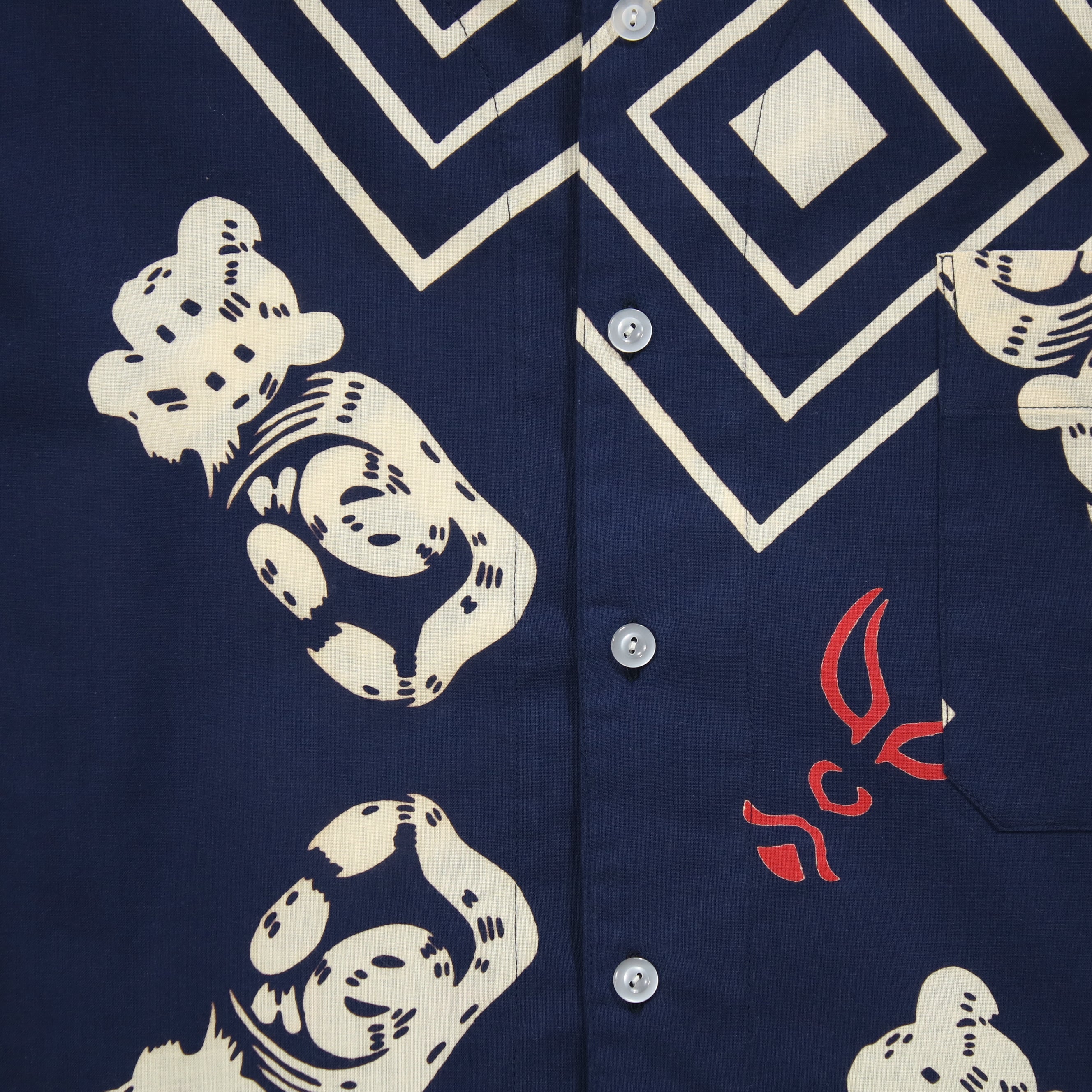 【隈どり】魚河岸シャツ／七分袖