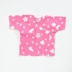 【うさぎに桜】焼津シャツ／上下セット(キッズ)