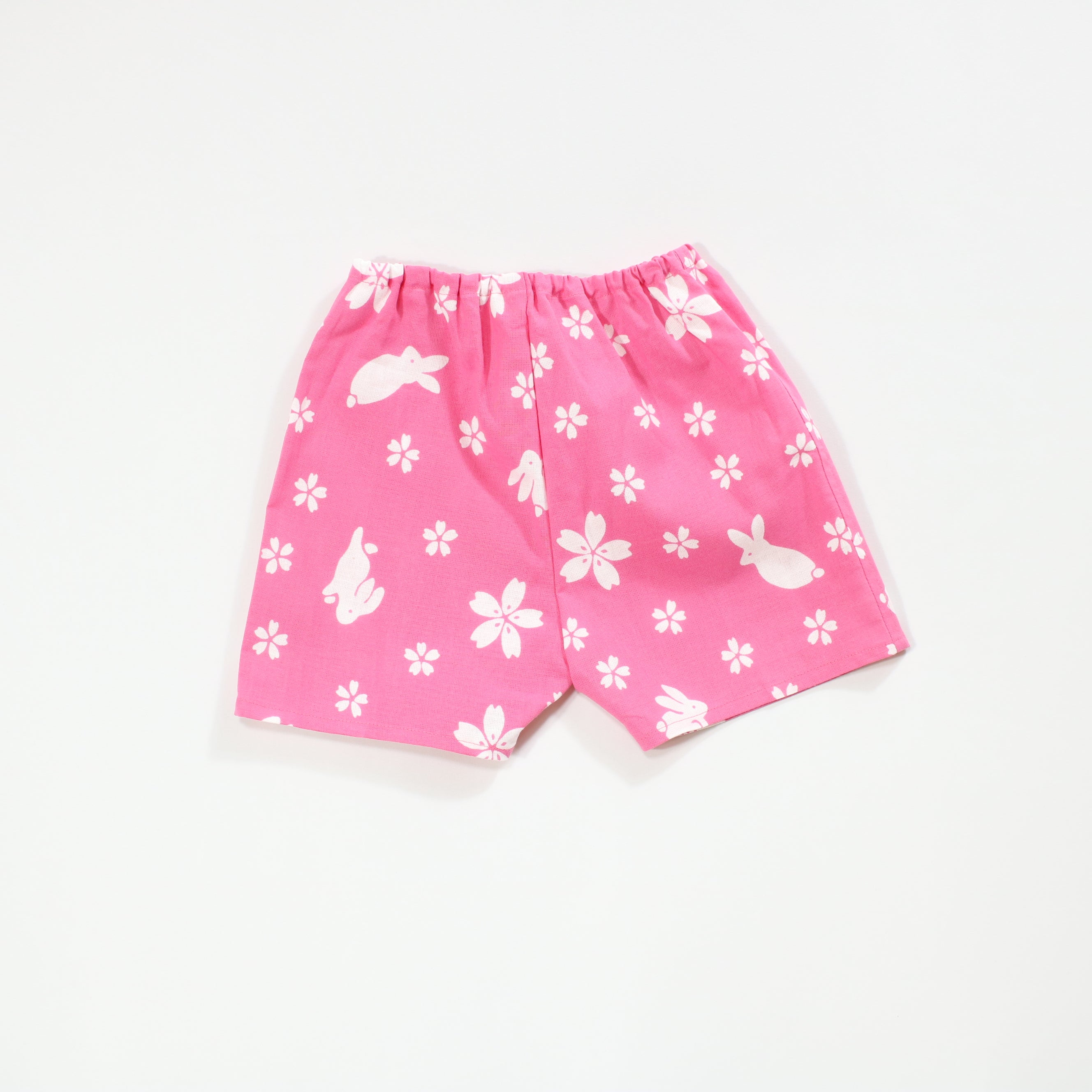 【うさぎに桜】焼津シャツ／上下セット(キッズ)