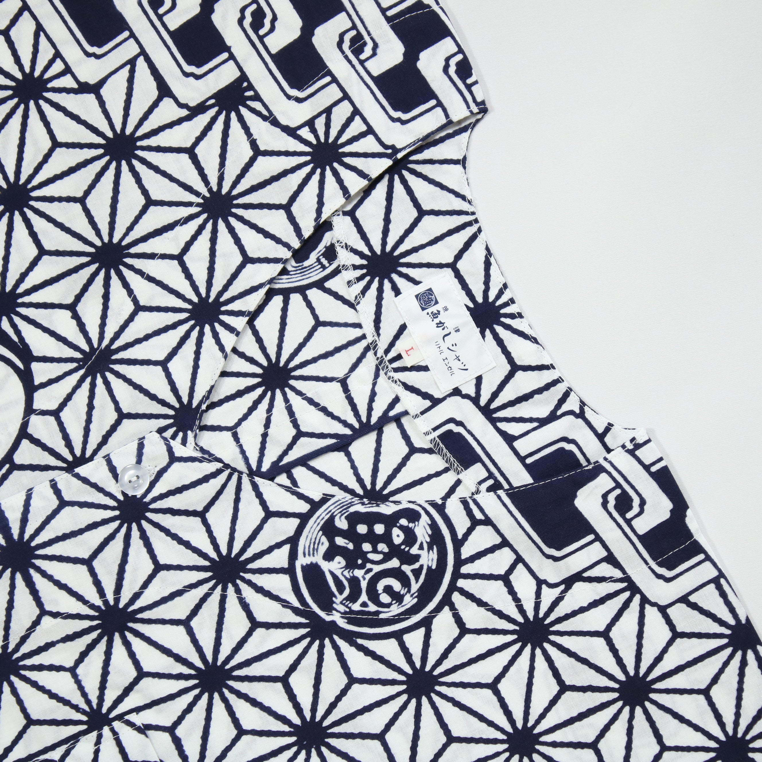 【麻の葉】焼津シャツ／半袖