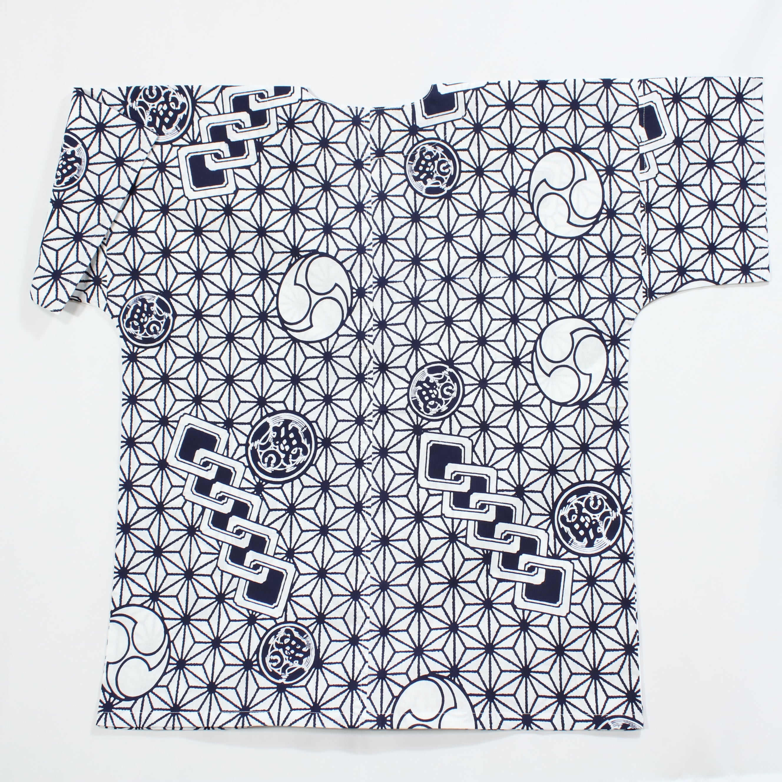 【麻の葉】焼津シャツ／半袖