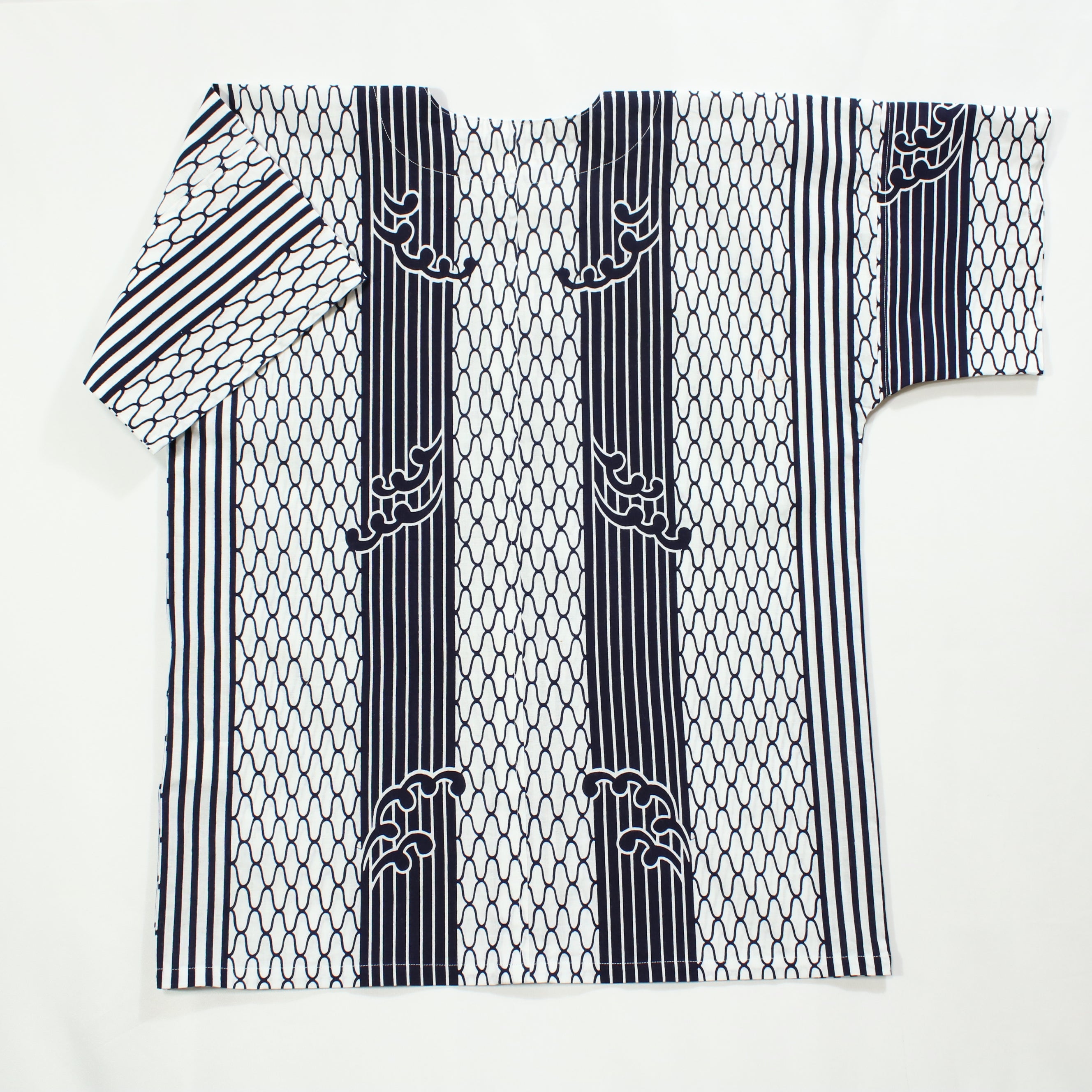 【網代に波】焼津シャツ／半袖