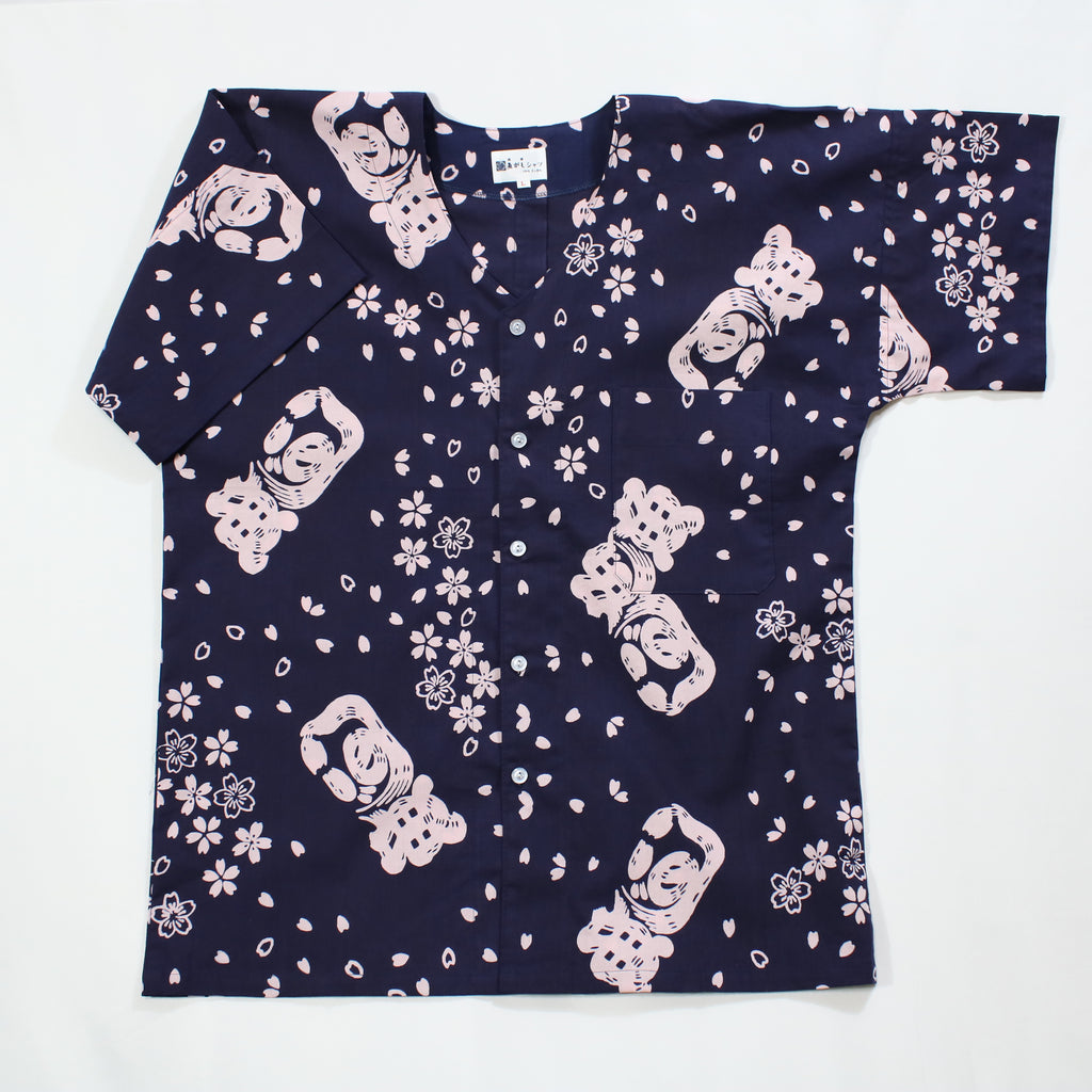 【桜吹雪】魚河岸シャツ／半袖