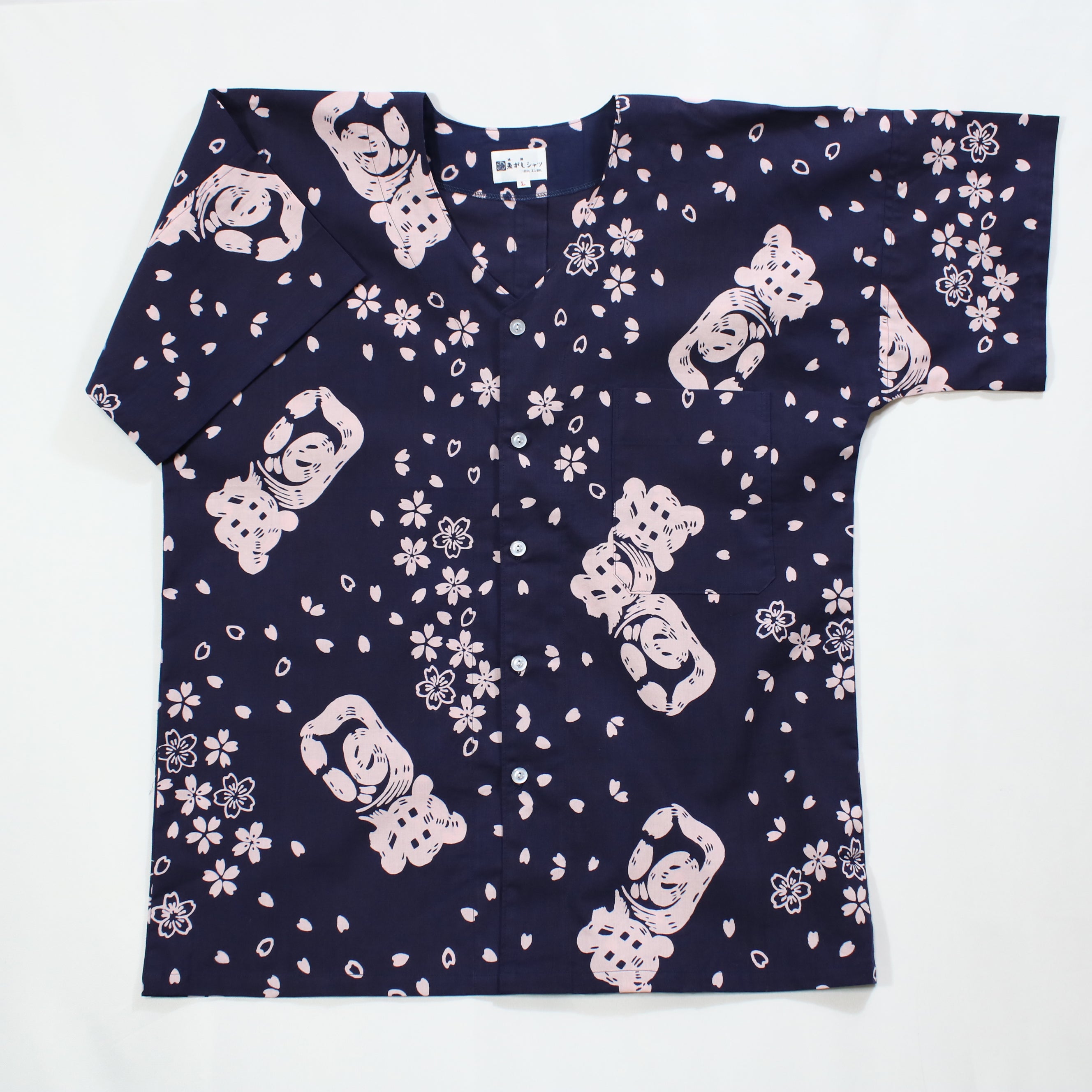 【桜吹雪】魚河岸シャツ／半袖