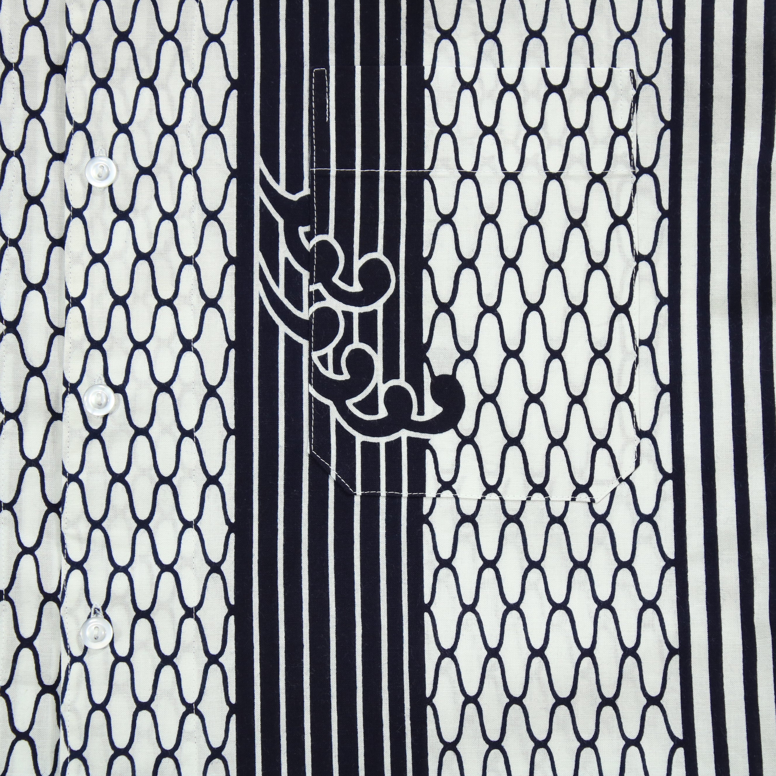 【網代に波】焼津シャツ／半袖