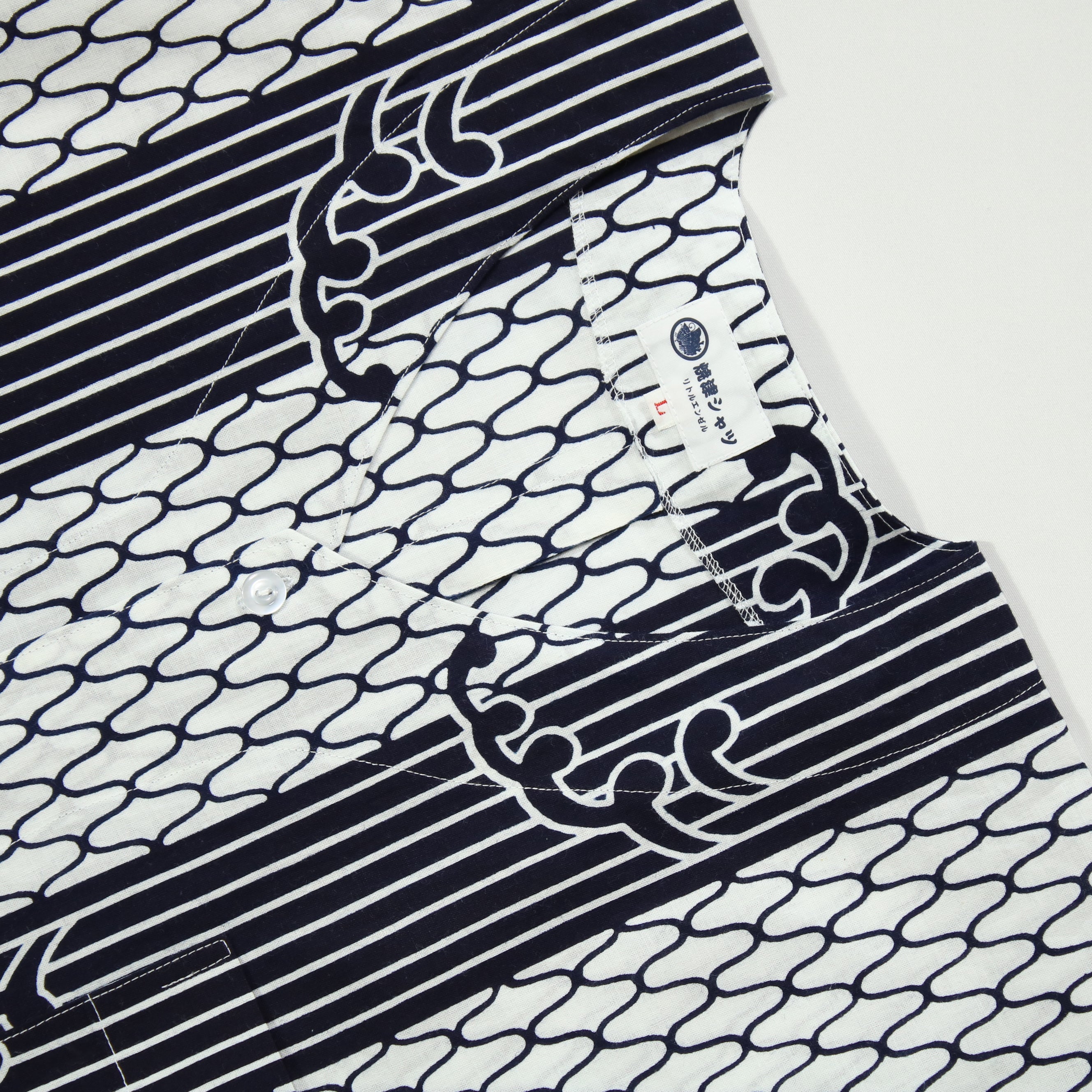 【網代に波】焼津シャツ／半袖