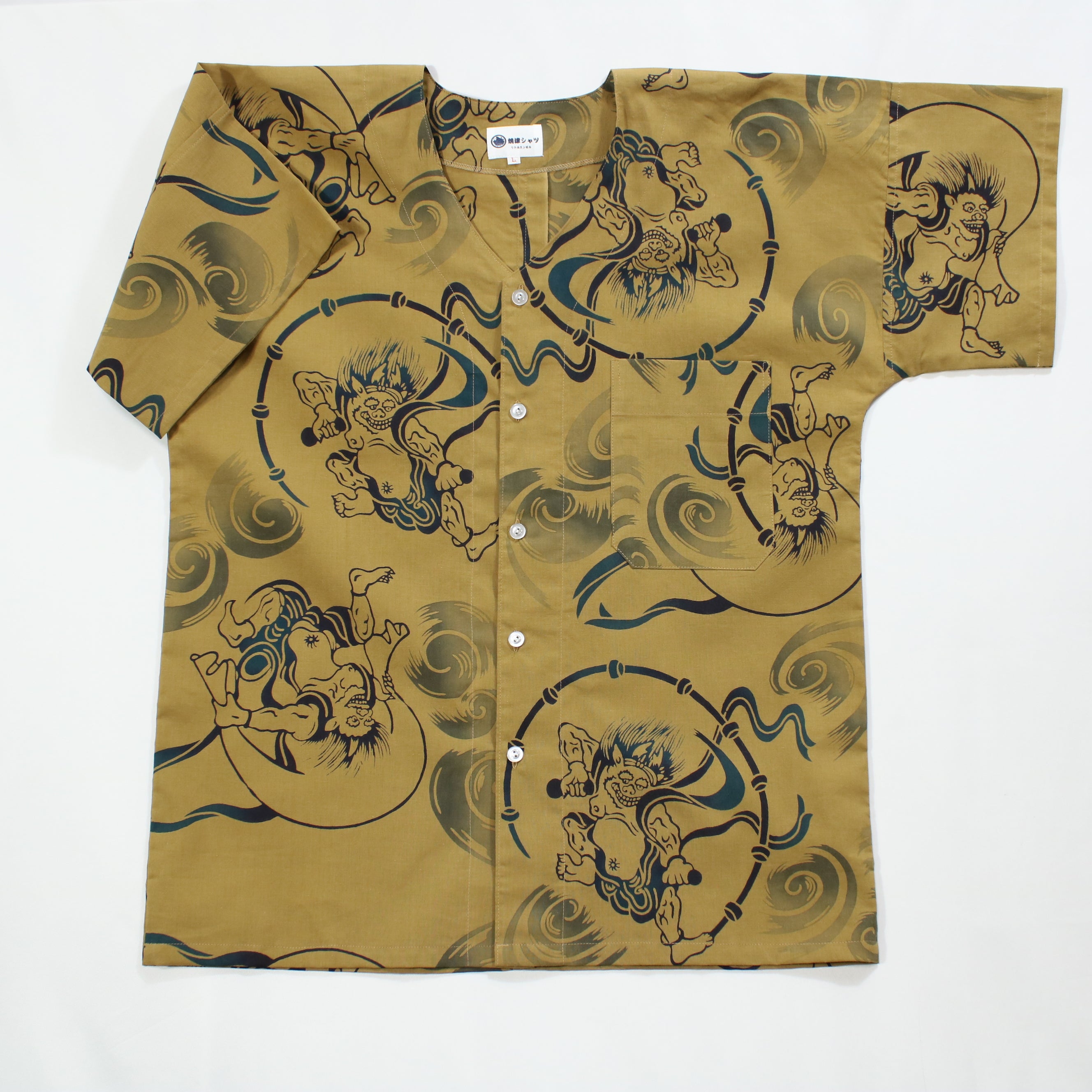 【風神雷神】焼津シャツ／半袖