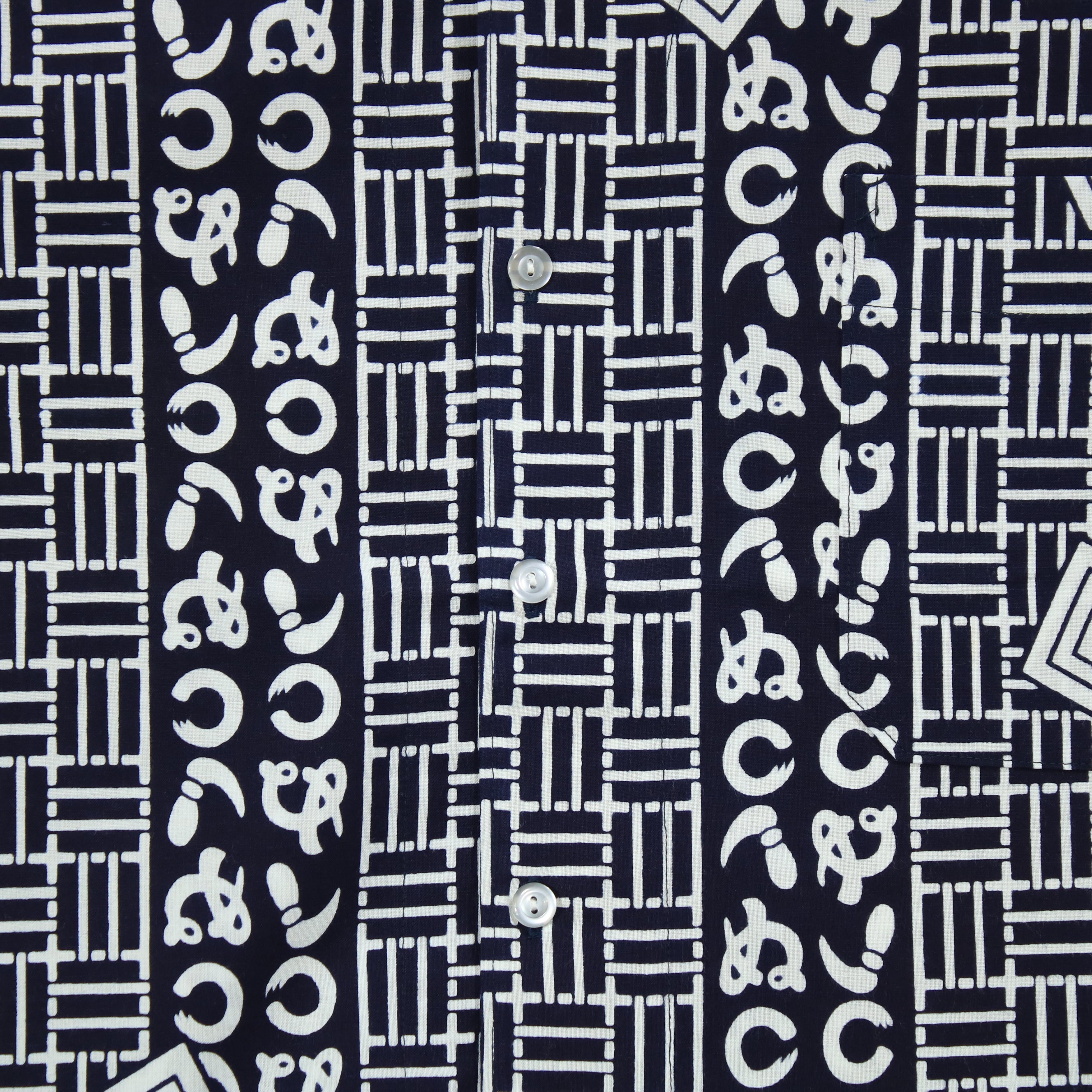 【かまわぬ】焼津シャツ／半袖