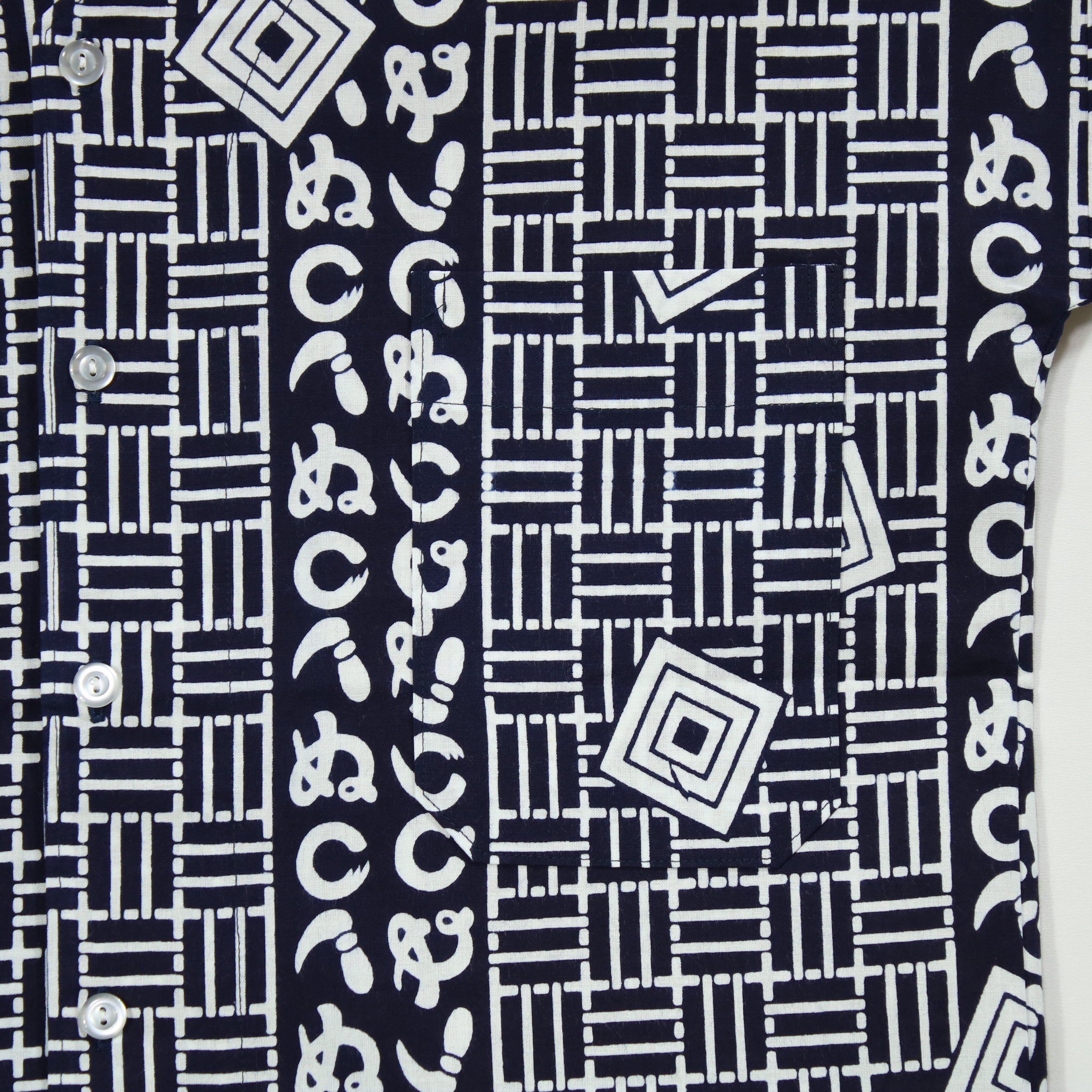 【かまわぬ】焼津シャツ／半袖