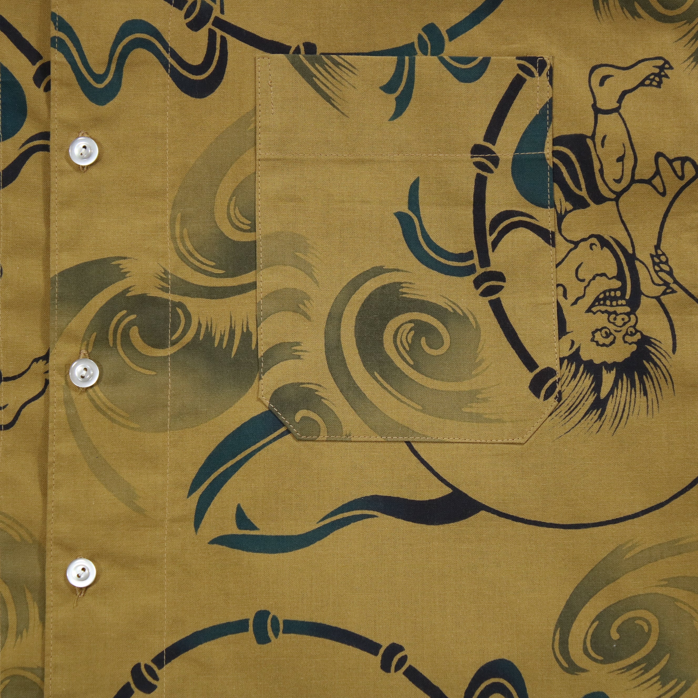 【風神雷神】焼津シャツ／半袖