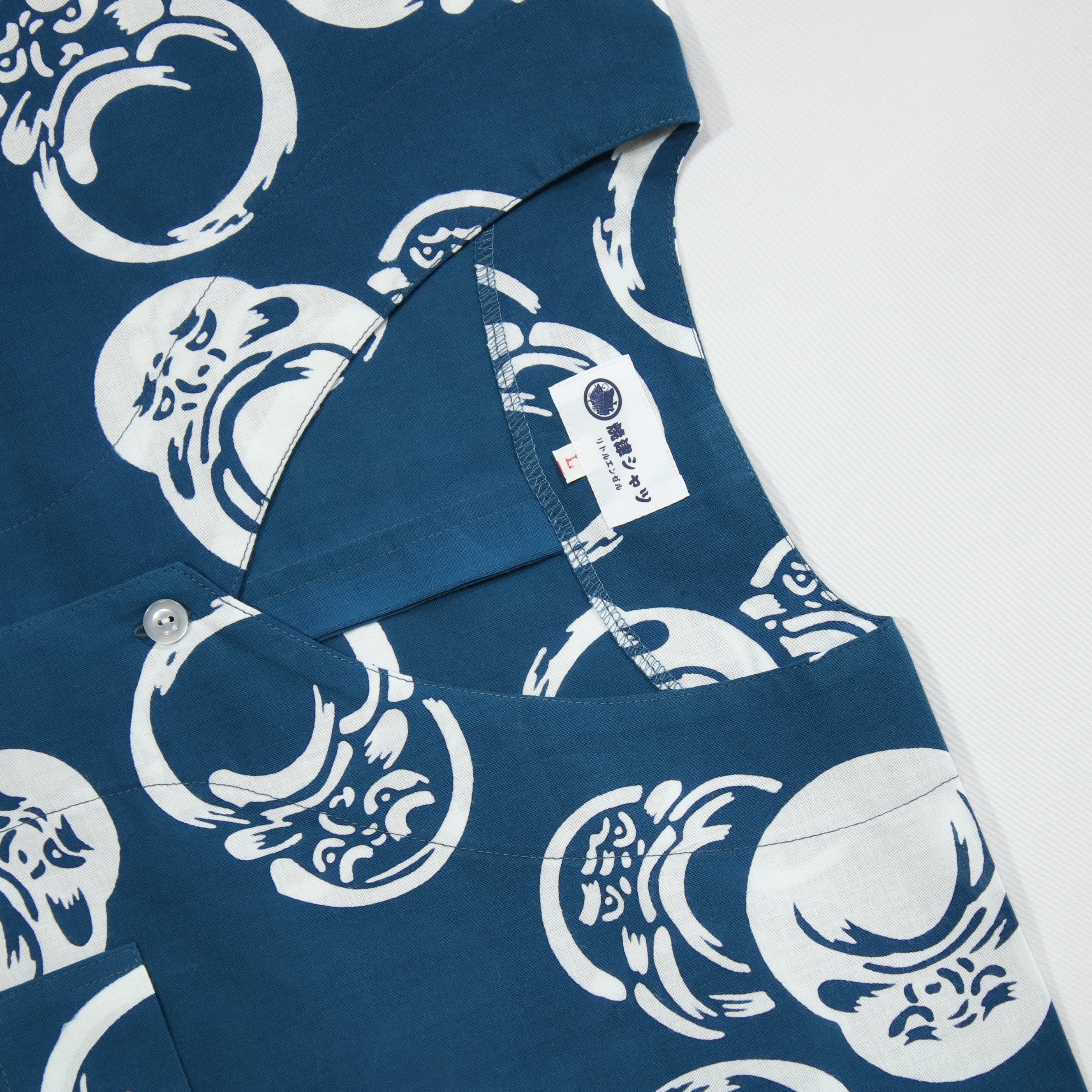 【だるま(青地)】焼津シャツ／半袖