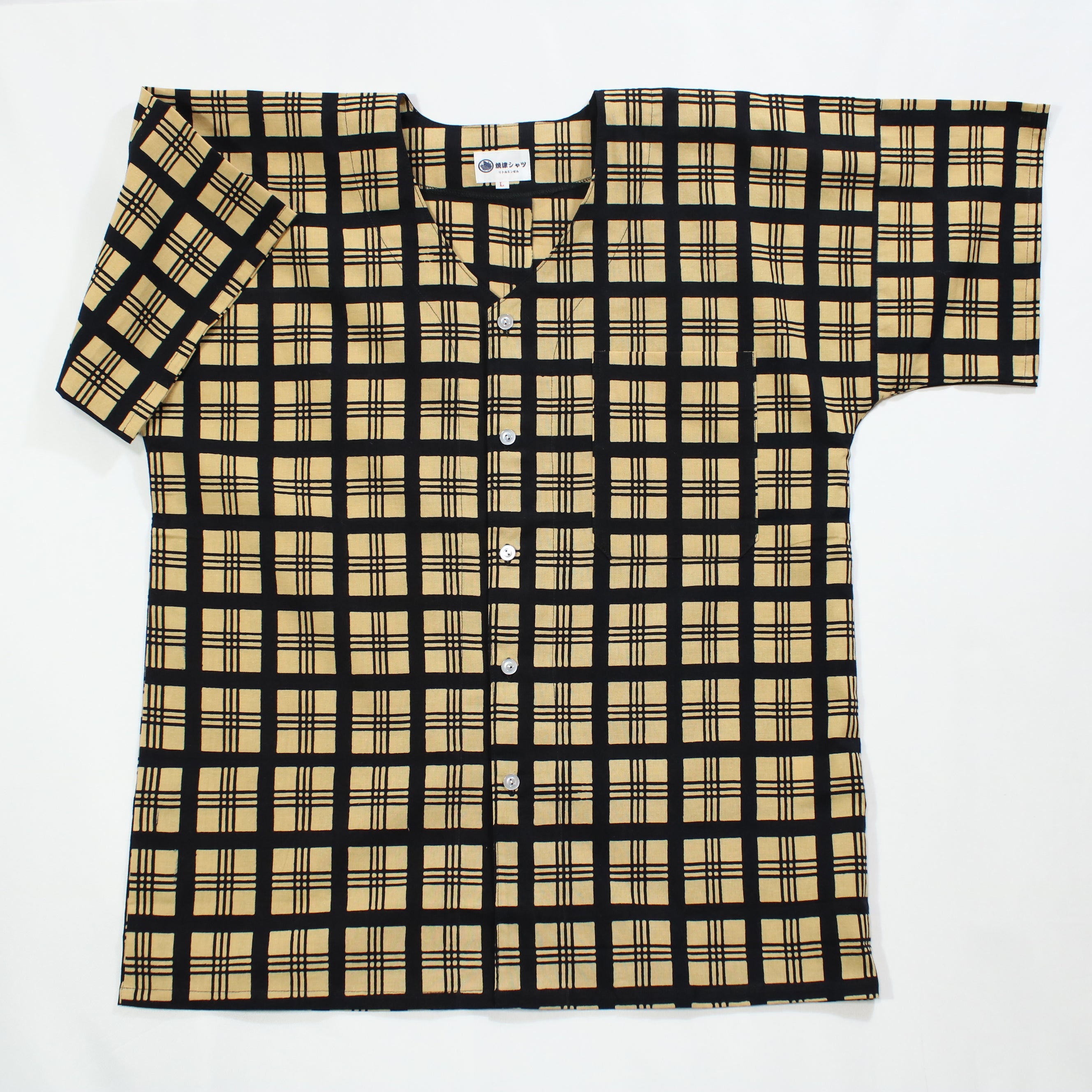 【弁慶格子】焼津シャツ／半袖