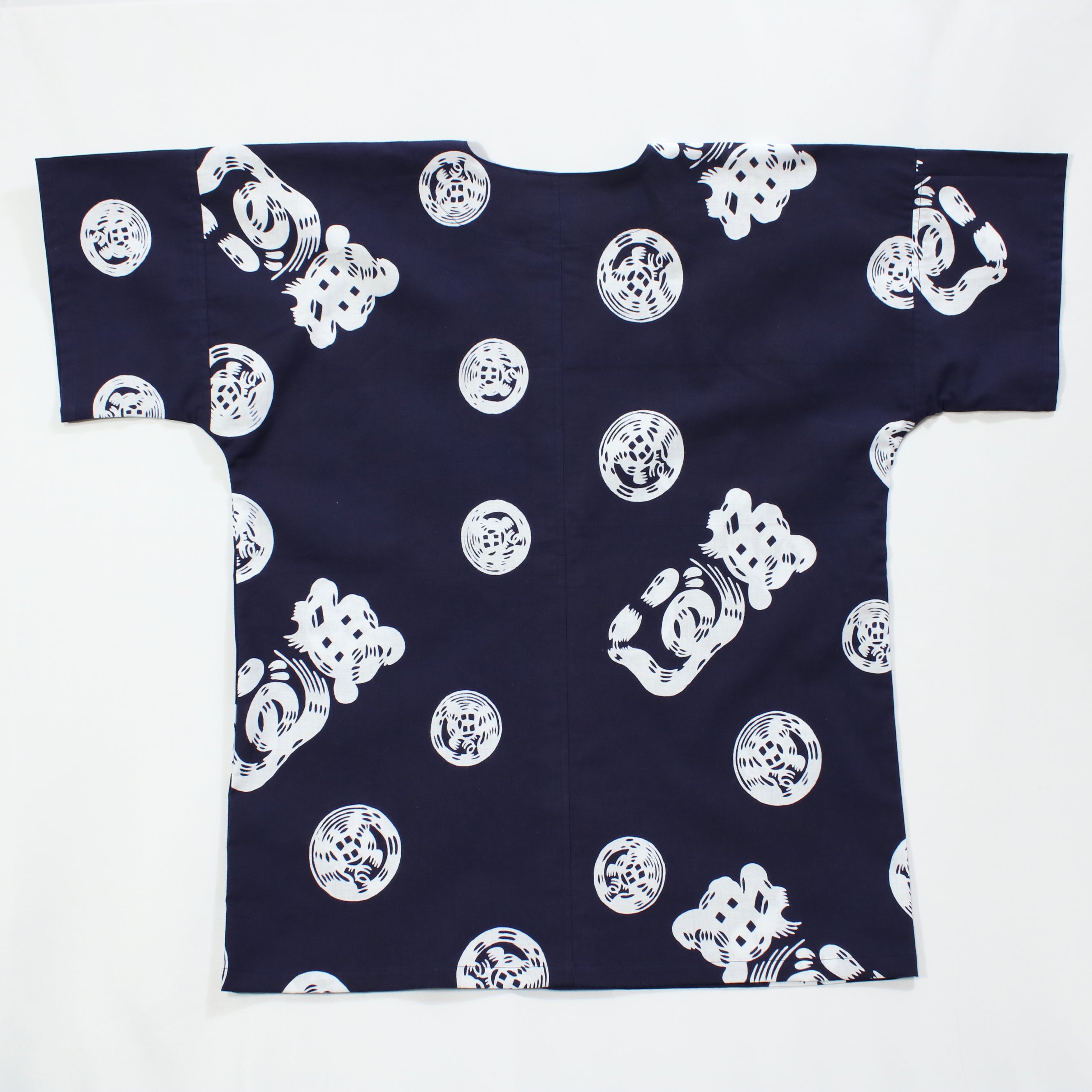 【魚河岸(紺地)】魚河岸シャツ／半袖