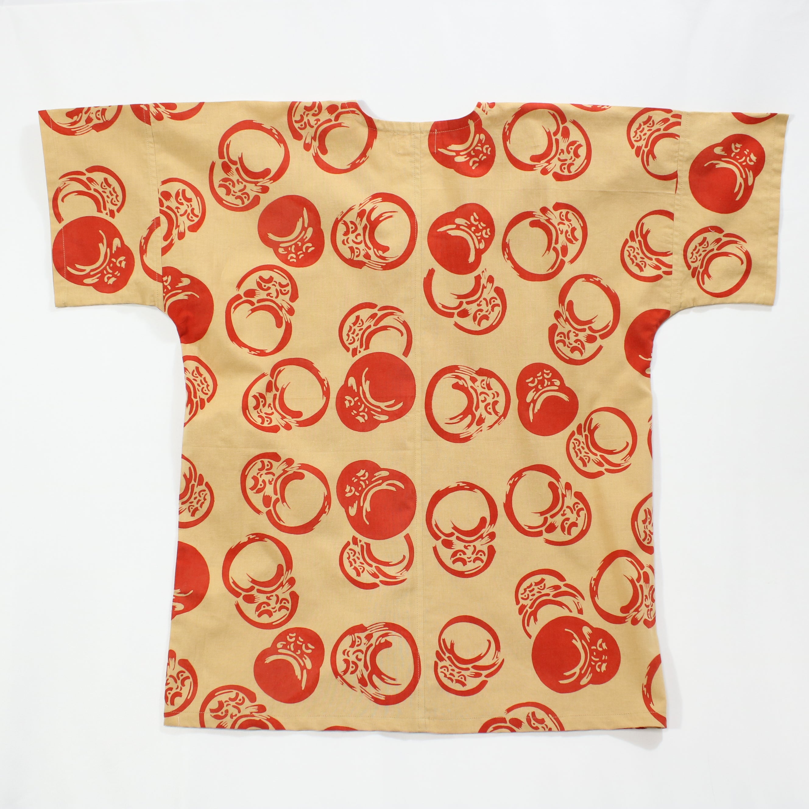 【だるま(ベージュ地)】焼津シャツ／半袖