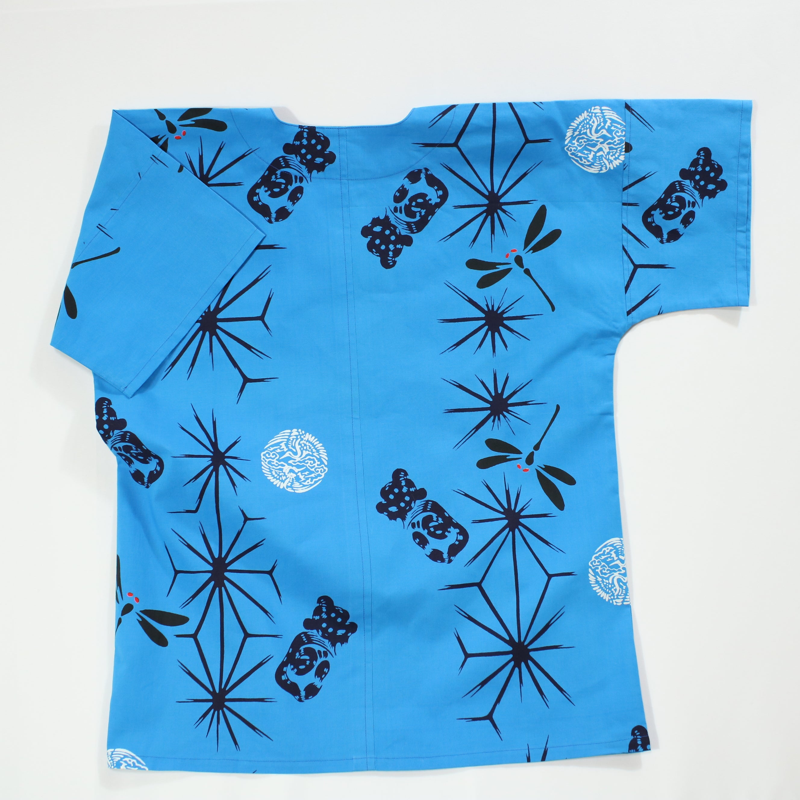 【丸鶴/とんぼ/麻の葉】魚河岸シャツ／半袖