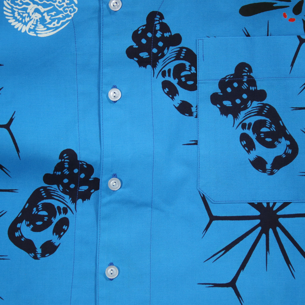 【丸鶴/とんぼ/麻の葉】魚河岸シャツ／半袖