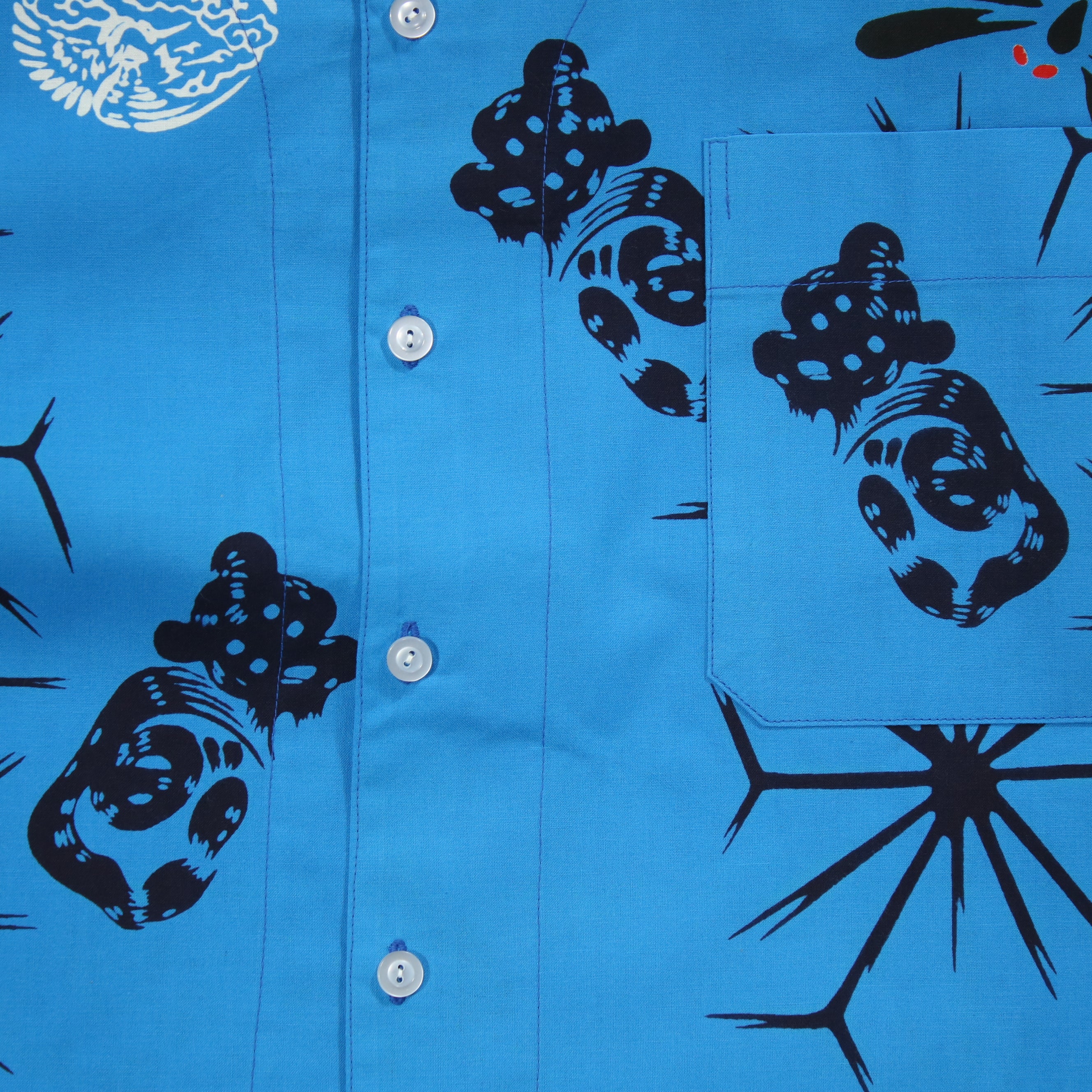 【丸鶴/とんぼ/麻の葉】魚河岸シャツ／半袖