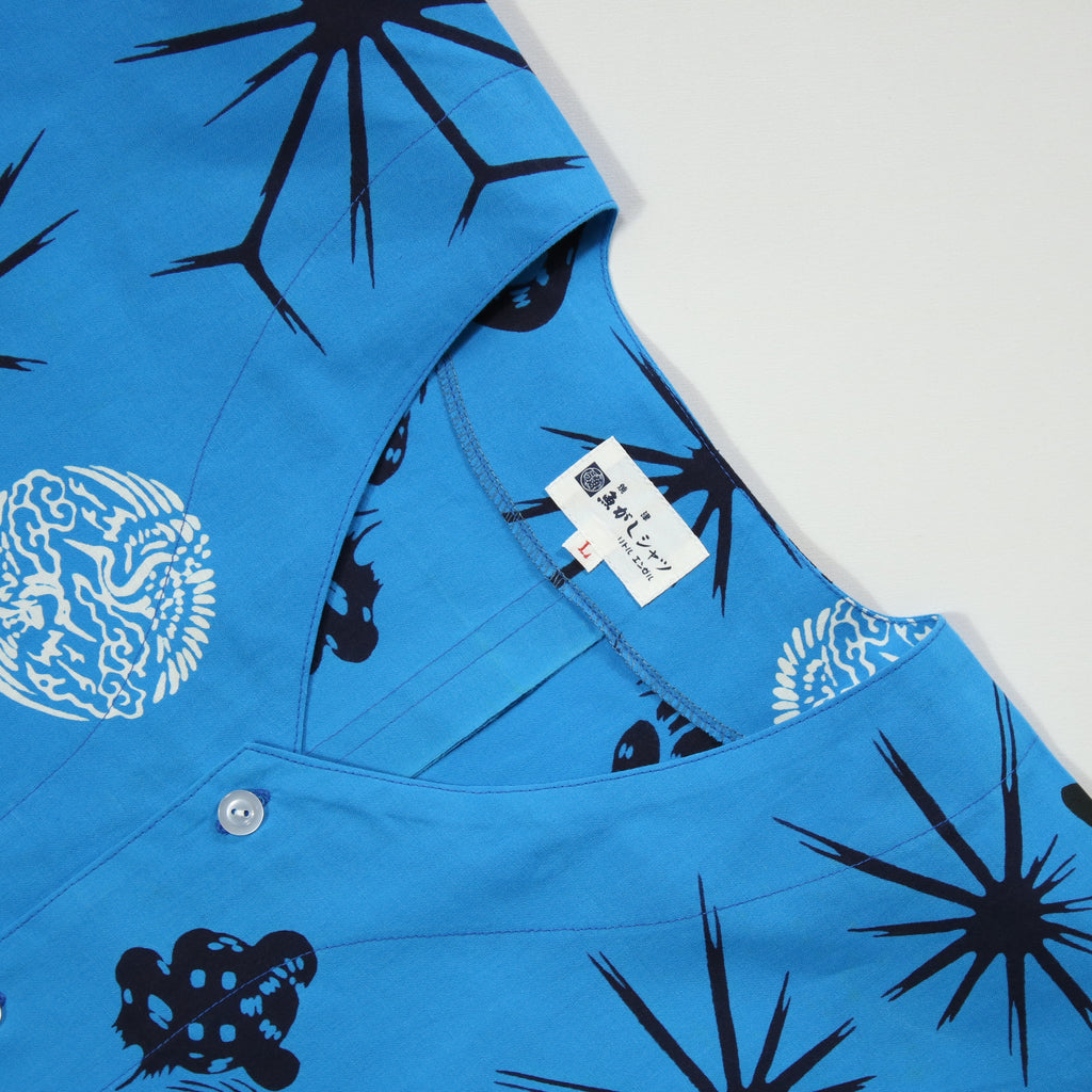 【丸鶴/とんぼ/麻の葉】魚河岸シャツ／半袖